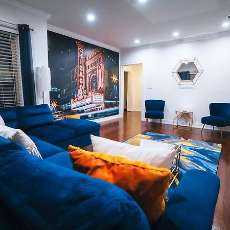 The Blue Golden Luxury Modern 3- Bedroom Apartment In Chicago Exterior foto